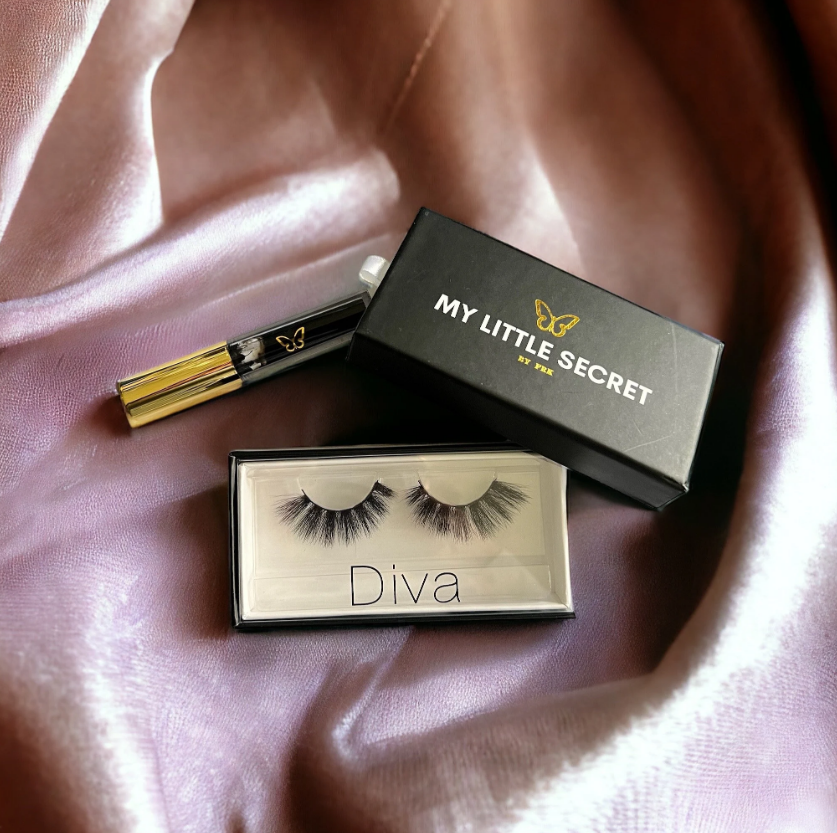 Diva Lashes | Bold Glam Faux Mink Lashes for Maximum Drama – My Little Secret